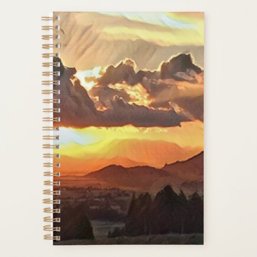 Zonsondergang Canvas Art Planner (Voorkant)