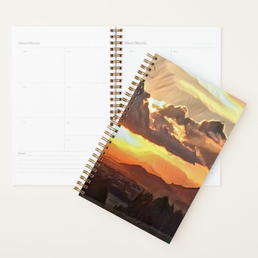 Zonsondergang Canvas Art Planner (Display)