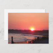 Zonsondergang * Cape May, New Jersey Briefkaart (Voorkant / Achterkant)