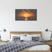 Zonsondergang citaat over de oceaan canvas afdruk (Insitu (Slaapkamer))