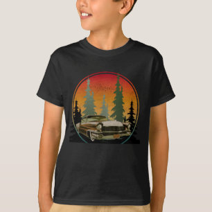 Zonsondergang Classic Auto Natuur Bos T-shirt