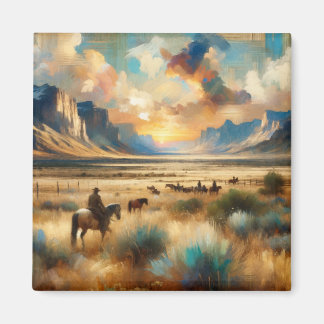 zonsondergang Corral: Prairie Magnet Magneet