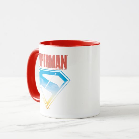 Zonsondergang door het S-Shield Mok (Voorkant links)