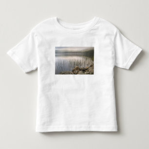 Zonsondergang door mist over Upper Hadlock Pond Kinder Shirts
