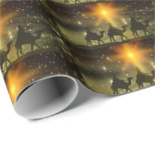 Zonsondergang Drie het Verpakkende document van Cadeaupapier (Rol Hoek)