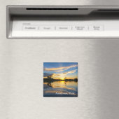 Zonsondergang en reflectie in de Amazone Magneet (Insitu (Vaatwasser))