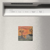Zonsondergang en schaduwen magneet (Insitu (Vaatwasser))