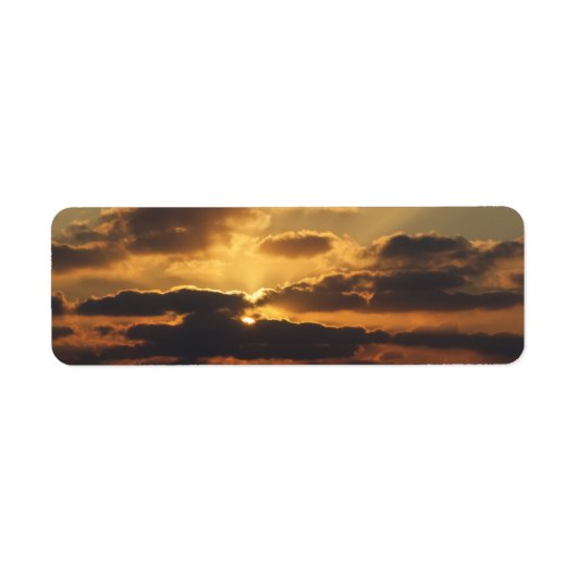Zonsondergang Etiket (Voorkant)