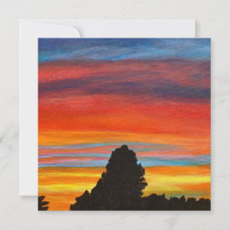 zonsondergang feestdagenkaart