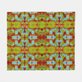 zonsondergang fleece deken (Voorkant (Horizontaal))