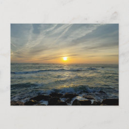 Zonsondergang Geluk in Portugal Ansichtkaart Briefkaart