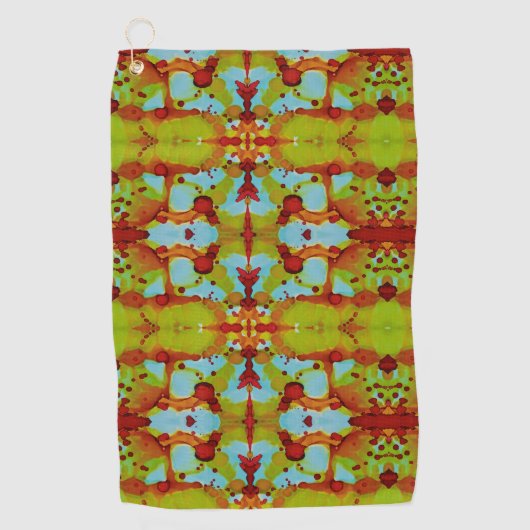 zonsondergang golfhanddoek (Voorkant)