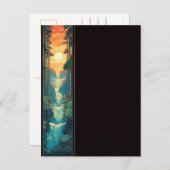 Zonsondergang Herfsten Briefkaart (Voorkant / Achterkant)