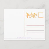 Zonsondergang Herfsten Briefkaart (Achterkant)