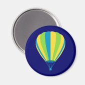 zonsondergang hete luchtballon magneet (Voorkant / Achterkant)