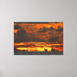 ZONSONDERGANG ILLUSIE 40x60 Canvas Afdruk