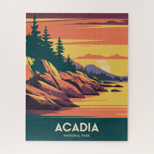 Zonsondergang in Acadia National Park Legpuzzel