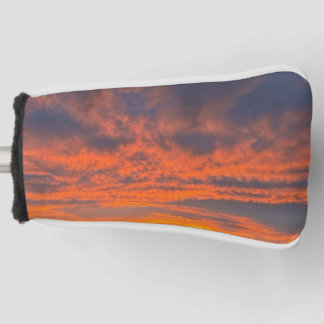 Zonsondergang in brand golfheadcover