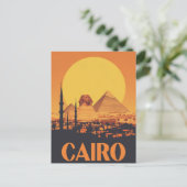 zonsondergang in Caïro Briefkaart (Staand voorkant)