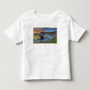 Zonsondergang in Cape San Sabastian op Oregon Kinder Shirts