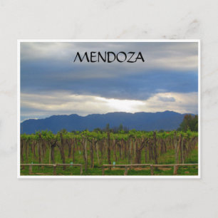 zonsondergang in de Andes van Mendoza Briefkaart