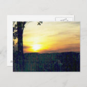 zonsondergang in de smokies #68 briefkaart (Voorkant / Achterkant)