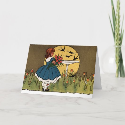 Zonsondergang in de Tulpentuin Kaart (Voorkant)