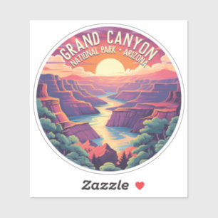 Zonsondergang in Grand Canyon National Park Arizon Sticker