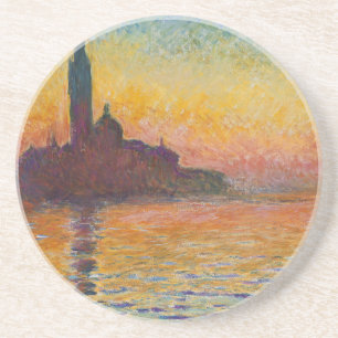 Zonsondergang in het Onderzetter van Venetië