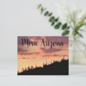 zonsondergang in het zuidwesten briefkaart (Staand voorkant)