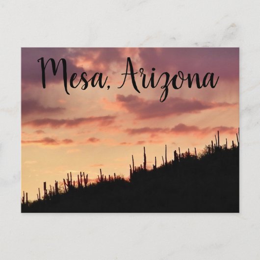 zonsondergang in het zuidwesten briefkaart (Voorkant)