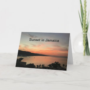 Zonsondergang in Jamaica Kaart