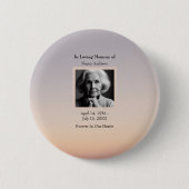 Zonsondergang in liefdevolle herinnering begrafeni ronde button 5,7 cm (Voorkant)