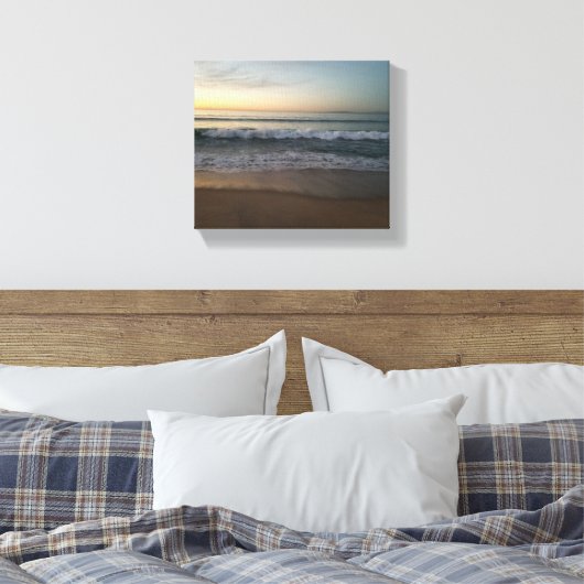 Zonsondergang in Monterey Bay Canvas Afdruk (Insitu (Slaapkamer))