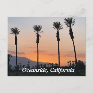Zonsondergang in Oceanside, Californië Briefkaart
