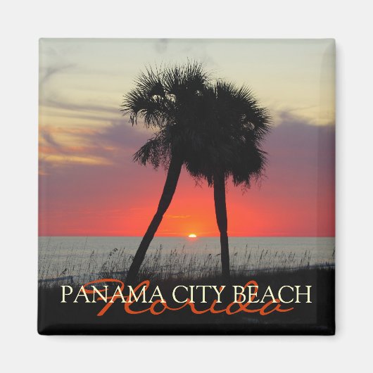 Zonsondergang in Panama City Beach Florida magneet (Voorkant)