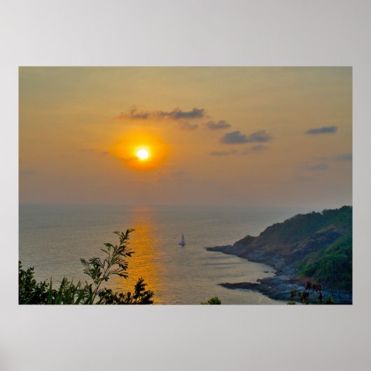 Zonsondergang in Phuket Poster (Voorkant)