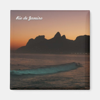 "Zonsondergang in Rio de Janeiro" koelkastmagneet Magneet