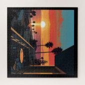 ZONSONDERGANG IN SANTA MONICA #1 LEGPUZZEL (Horizontaal)