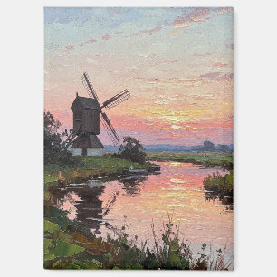 Zonsondergang in The Broads Engeland Reizen Magneet