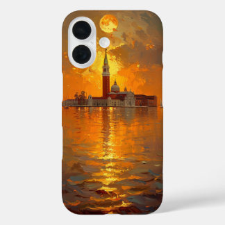 Zonsondergang in Venetië iPhone 16 Hoesje