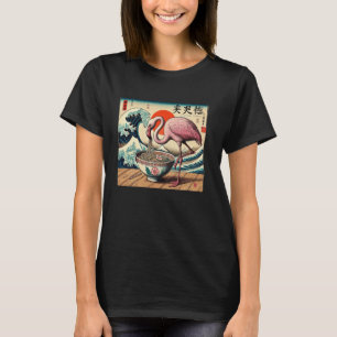 Zonsondergang Japanse Noedels Golf Art Wildlife Fl T-shirt