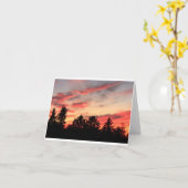 Zonsondergang Kaart (Gele Bloem)