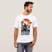 Zonsondergang Kajakken Avontuur T-shirt (Voorkant volledig)