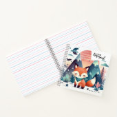 Zonsondergang Knuffels – Lachende Vos in Woestijn  Notitieboek (Binnen)