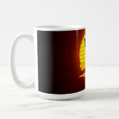 Zonsondergang Kokopelli Maan en sterren Koffiemok (Links)