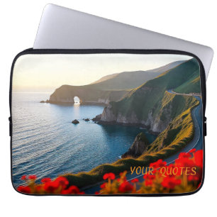 Zonsondergang Kustlandschap– Dramatische Natuurlij Laptop Sleeve