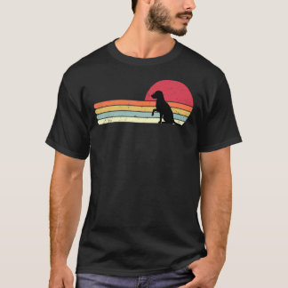 Zonsondergang Labrador Silhouet Retro Style Dog T-shirt