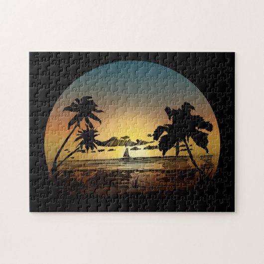 Zonsondergang Legpuzzel (Horizontaal)