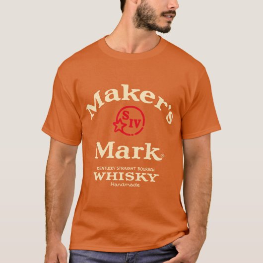 Zonsondergang Licht Makers Mark Whiskey eDoor Wolk T-shirt (Voorkant)
